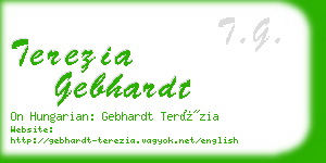 terezia gebhardt business card